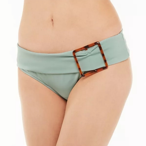 WeWoreWhat Belt Waist Sage Green Annie Bottoms - Picture 7 of 12